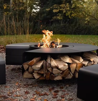 Cheminée extérieure de foyer au bois pour patio et jardin arrière-cour Patio Barbecue Grill