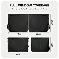 Rideau de séparation pour voiture, occultant, en tissu Oxford, protection UV, pare-soleil pour berline, SUV, MPV, fourgonnette