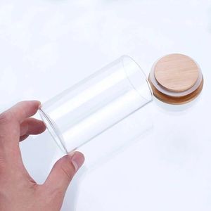 Kit 3 Contenitori in Vetro per Alimenti con Coperchio in Bambù 110ML - Product Image 2