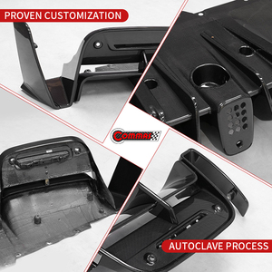 Diffuseur de pare-chocs arrière en fibre de carbone sèche, style MSY, pour Ferrari SF90 - Pièce auto à prix compétitif - Product Image 2