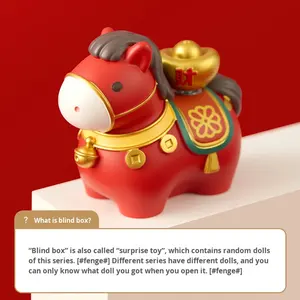 Mascotte Princesse, Ornements Culturels Créatifs de Style Chinois, Boîte Mystère, Souvenir de l'Année du Zodiaque 2026, Peluche Super Douce Attirant la Richesse - Product Image 3