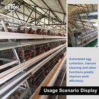 Poulailler automatique en acier à 4 niveaux pour 120, 128 ou 160 poules pondeuses