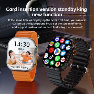 Jam Tangan Pintar CD12 4G LTE WIFI GPS Layar AMOLED Besar Tampilan Warna Panggilan SIM Kompatibilitas Android IOS Tidur IP67 Silikon Magnetik - Product Image 3