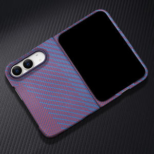 เคสโทรศัพท์แม่เหล็กเนื้อคาร์บอนไฟเบอร์สุดหรูสำหรับ iPhone Duo พร้อมฟิล์มกันรอยหน้าจอ  บางเฉียบ ผลิตจาก PC แข็งแรง ทนทานต่อแรงกระแทก - Product Image 4