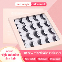 Faux Cils Cat Eye Wispy Faux Mink Lashes Faux Mink Lashes Faux Mink Lashes Vente en gros