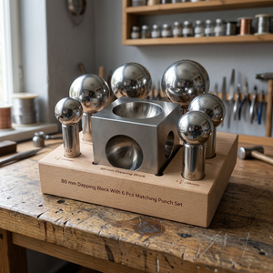 Ensemble de 7 outils de repoussage en métal de qualité supérieure avec moules pour la fabrication de bijoux et de bagues, outils de haute qualité, 2,250 kg - Product Image 3