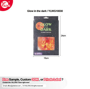 YALONG YLWG10030 système solaire phosphorescent neuf planètes étoiles décoration de chambre d'enfant autocollants fluorescents autocollant personnalisé - Product Image 6