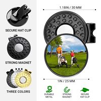 Marqueur de balle de golf personnalisé avec logo, clip magnétique pour chapeau, pour hommes et femmes golfeurs, amovible, se fixe