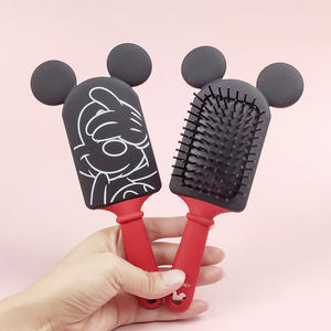 Etiqueta privada personalizada Minnie Mickey dibujos animados plástico lindo peine para el cabello para niños cuidado del cuero cabelludo masaje paleta cojín de aire cepillo de pelo - Product Image 2