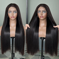 Perruque Lace Front HD 13x4 / 5x5 de 28 pouces, cheveux humains bruts 100% naturels, lisses vietnamiens, densité 300%, vente en gros, fournisseur de premier plan, livraison directe