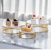 Décorations de fête Western acier inoxydable Cupcake plateau support élégant Dessert Table mariage centres de table fête d'anniversaire gâteau outil