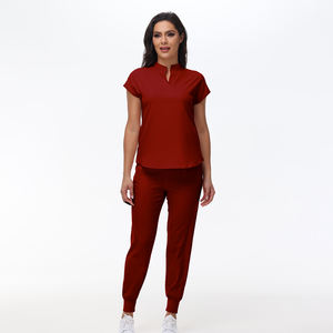 सस्ते छोटे बैच के बड़े आकार के अस्पताल डॉक्टर नर्स यूनिफॉर्म यूरोप और अमेरिका स्क्रब सूट के लिए निर्यात - Product Image 5