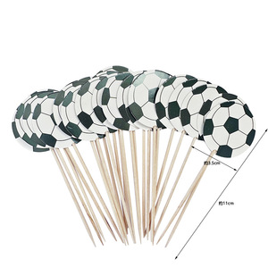 Décorations de gâteau en papier, 24 pièces/sac, pour anniversaire, dessert, support à gâteau, pâtisserie, décorations colorées pour gâteau - Product Image 2