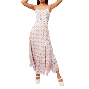 OEM ODM 2025 Vestidos elegantes de mujer de buena calidad Floral Midi Streetwear Ropa sostenible Lavable Fabricante de Vietnam - Product Image 1