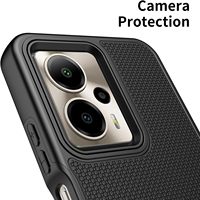 Cricket Outlast 5G 2024/AT & T Motivate Pro 5G noir double couche étui de protection d'écran antichoc robuste