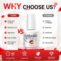 Nouvelles Couleurs Professionnelles pour Salons de Manucure – Produits de Salon – Kit de Vernis Gel UV Couleurs Nude Français, Blanc Français, Blanc Neige Super Éclatant