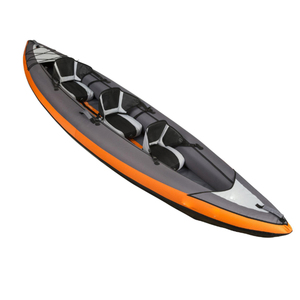 2 màu thấp moq 3 người <span class=keywords><strong>Kayak</strong></span> đánh cá Inflatable thuyền Xuồng EVA PVC gấp thuyền 330 tiêu chuẩn phụ kiện kyacks 3 người - Product Image 2