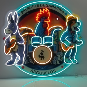 Bande Animale Ambiante <span class=keywords><strong>LED</strong></span> Affichage Néon Bandes <span class=keywords><strong>LED</strong></span> Télécommande Compatible Alexa Décoration Murale pour Bars Centres Commerciaux Cafés Personnalisé - Product Image 3