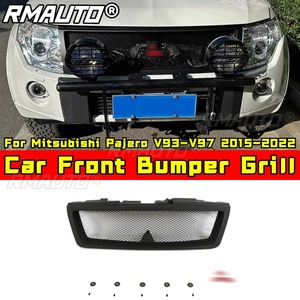 Grille de pare-chocs avant de voiture, grilles de course, calandre pour Mitsubishi Pajero V93-V97 2015-2022, kit carrosserie, accessoires de voiture - Product Image 2