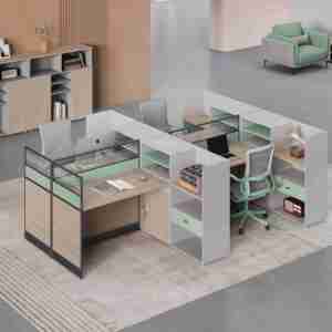 Panel Divisor de Escritorio de Oficina Moderno y Minimalista, Escritorio de Trabajo de Lujo, Muebles de Oficina, Escritorio de Oficina Comercial Personalizado - Product Image 1