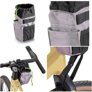 Bolsas de Ciclismo para Exteriores Elegantes e Impermeables, Bolsa para Botella de Agua y Refrigerios, Bolsa Delantera para <span class=keywords><strong>Bicicleta</strong></span> con Cierre Magnético y Cordón Elástico - Product Image 2