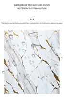 Panneau mural en PVC marbré moderne, imperméable et ignifuge, haute brillance, feuille UV, décoration intérieure, vente chaude de l'usine YC