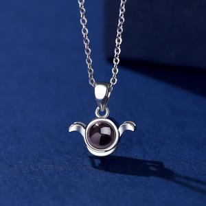 Chaînes <span class=keywords><strong>en</strong></span> alliage de cuivre à projection haute définition, tendance, 12 signes du zodiaque, photos couleur <span class=keywords><strong>en</strong></span> 100 langues, micro-gravure de texte - Product Image 6