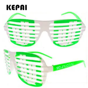 cheap promotional custom logo print shutter shade sunglasses