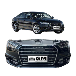 Nouveau radiateur moteur capot calandre feu stop <span class=keywords><strong>pare</strong></span>-chocs pour Audi A6 C7 assemblage de lèvre avant en <span class=keywords><strong>plastique</strong></span> Position avant arrière - Product Image 3