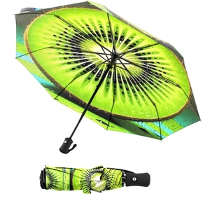 Collapsible Waterproof Canopy Manual Three-Fold Iron Frame Auto Close Portable <b>Umbrella</b> for Travel - Product Image 1