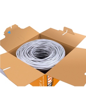 Cat6 <b>Cable</b> 305m Box 1000ft Roll Lan Indoor 6 Ftp Network <b>Cable</b> Solid Bare Pure Copper Cat6 UTP <b>Cable</b> Tester <b>Ethernet</b> - Product Image 5