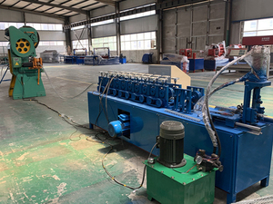 Kim loại thép Kích thước cụ thể góc lưới sản xuất máy Góc góc hạt cuộn tạo thành máy - Product Image 3