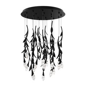 लिविंग रूम विला सीढ़ी के लिए समकालीन क्रिस्टल फूल आकार लंबे समय तक चलने वाले कमरे विला सीढ़ी के लिए - Product Image 5