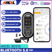 Outil de diagnostic automobile multi-langues ANCEL BD310, scanner OBD2 2-en-1 avec lecteur de code Bluetooth et fonction de test de batterie