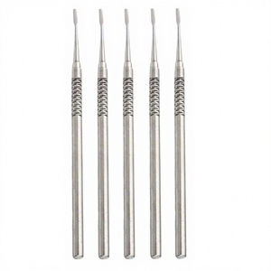 Ciseau dentaire en acier inoxydable avec poignée moletée, instrument parodontal de classe I, argenté, prix abordable - Product Image 3