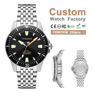 Montre mécanique de luxe pour <span class=keywords><strong>homme</strong></span>, fabriquée sur mesure par ODM Factory, Miyota 9015, 20 ATM, étanche, acier inoxydable 316L, automatique, classique - Product Image 1