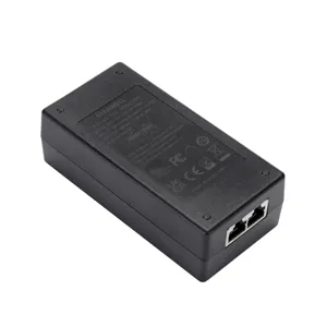 Adaptor colokan 2Pin Eu, peralatan catu daya perangkat catu daya Ipc Input 48V 0,5 A 24V 1A 12V 2A dengan Poe Power Over Lan