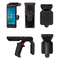 Escáner de Código de Barras/QR de Largo Alcance R501 UHF RFID, Escaneo de Grupo, 2D, 4GB (Configuración Estándar + Asa) - En Stock