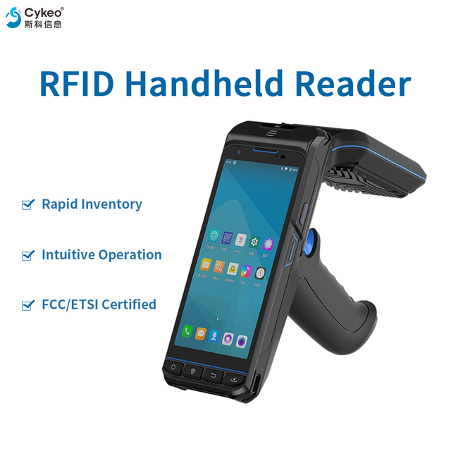 Handheld Android RFID Scanner 20m Long Distance UHF Reader PDA for Warehouse Inventory Management and Asset Tracking