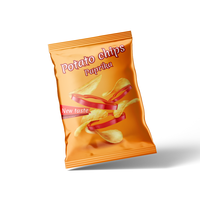 Sachet debout découpé à imprimé personnalisé thermoscellé Chips à collation recyclables Sacs scellés sur le côté arrière en plastique de qualité alimentaire