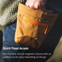 YOUK Pochette d'entraînement personnalisée pour chien avec clicker, fermeture magnétique, clip ceinture, mains libres, pour croquettes