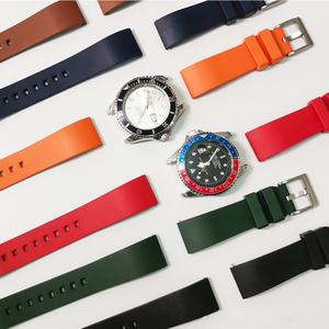 Correa de Reloj Inteligente de Lujo para Hombre, de Liberación Rápida, 20mm/22mm, de Goma Viton Suave, para Deportes al Aire Libre - Product Image 6