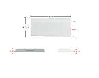 Etiquetas de Precio Electrónicas Digitales LEEKA ESL Manufacturer BWRY de 2.9 Pulgadas para Supermercados, Restaurantes y Almacenes