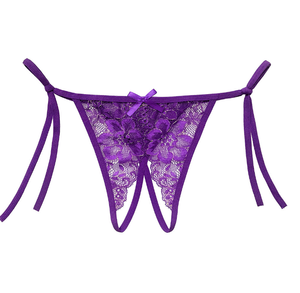 Culotte transparente ouverte <span class=keywords><strong>sur</strong></span> <span class=keywords><strong>le</strong></span> <span class=keywords><strong>devant</strong></span> Sous-vêtements pour femmes <span class=keywords><strong>String</strong></span> sans entrejambe - Product Image 3