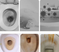 Vente en gros 350ml liquide de rinçage automatique nettoyant pour toilettes longue durée et désodorisant pour cuvettes de toilettes