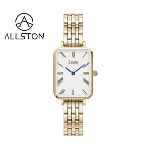 Montres à <span class=keywords><strong>quartz</strong></span> en cuir pour femmes Virtue, très vendues, design carré rétro, luxe et mode, cadeaux parfaits pour les filles, personnalisables - Product Image 4