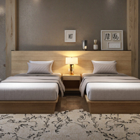 Lit en bois moderne personnalisable de taille king avec rangement Camas De Madera Meubles de chambre à coucher pour hôtels Villas Fabriqué en panneaux de particules