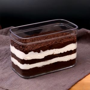 12*6*7cm Tiramisu PS Şeffaf Sert Plastik Ambalaj Kutusu Kurabiye Kızılcık El Yapımı Kurabiye Kutusu Meyveli Kek Kutusu - Product Image 2