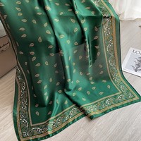 Nouvelle Collection : Foulards et Châles en Soie Polyester à Motifs Floraux pour Femmes – Style Rétro, Imprimé Cachemire, Toucher Soie – Vente Flash