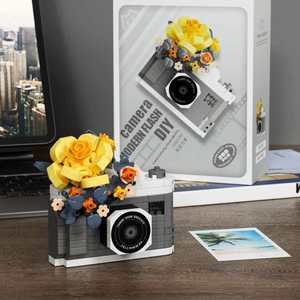 Compatible con Bricks Mechanical, conjunto de cámara retro de doble palanca, plástico ABS, 40 piezas, juguete de construcción de <span class=keywords><strong>modelo</strong></span> hecho a mano para - Product Image 1